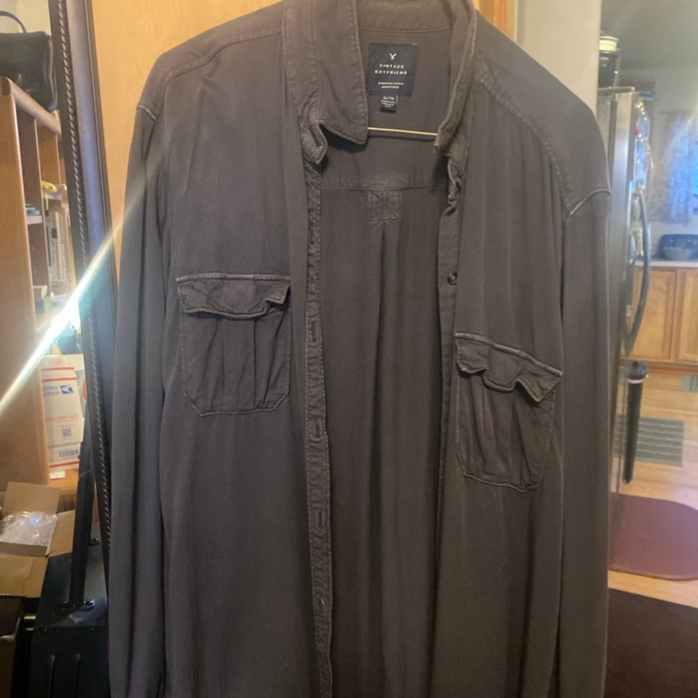 American Eagle vintage boyfriend button down shirt